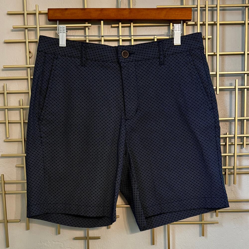 Ben Sherman Stretch Geometric Print Chino Shorts 32